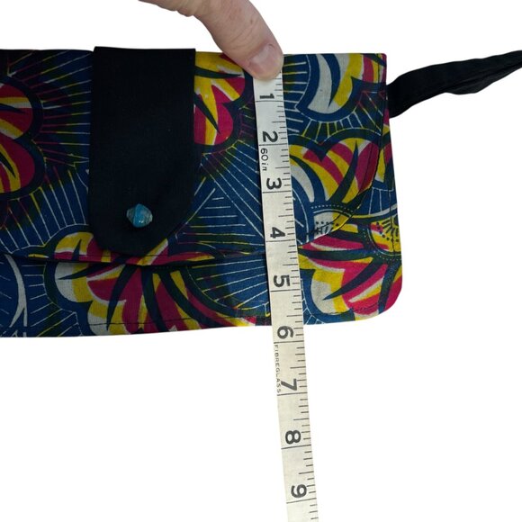 Blue BeautyBag/Wristlet that looks Handmade - Picture 7 of 7